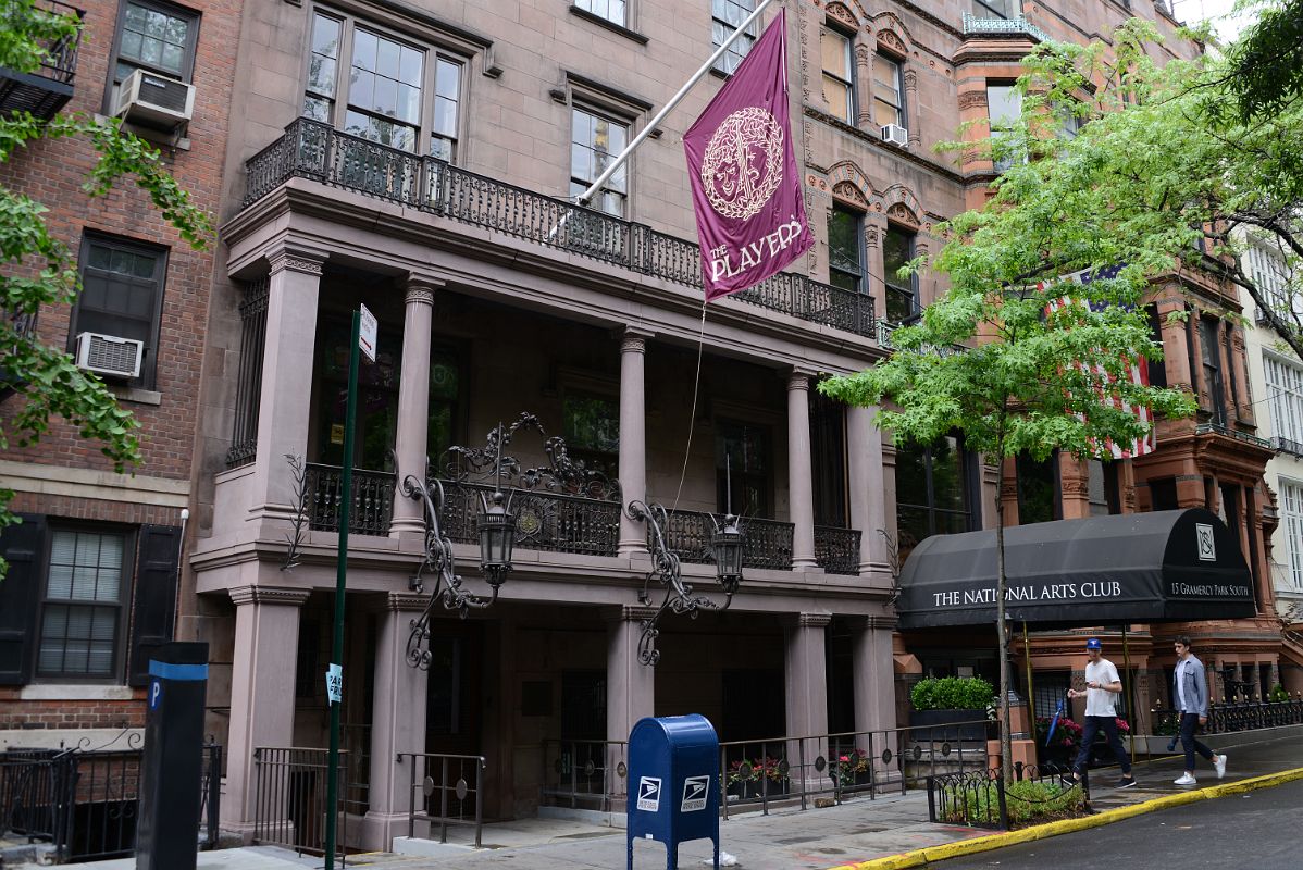 19-1 Exterior Of The Players Club Founded in 1888 by Edwin Booth At 16 Gramercy Park Near Union Square Park New York City